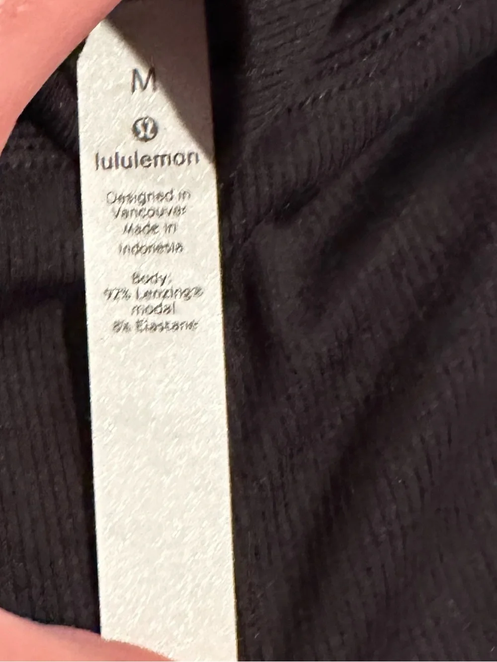NWT Lululemon Black Full Day Along Long Sleeve